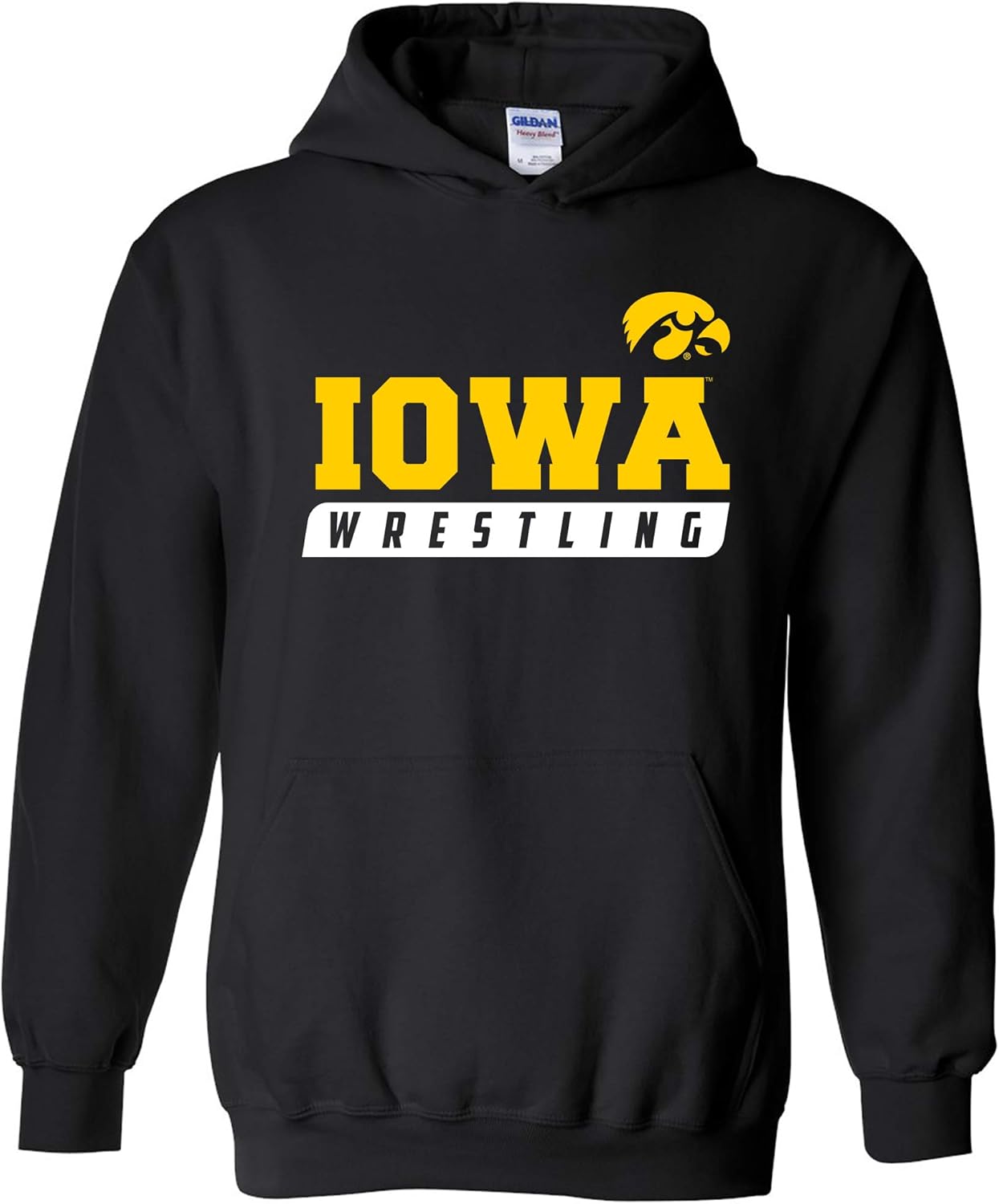 UGP Campus Apparel NCAA Wrestling Slant, Team Color Hoodie, College, University