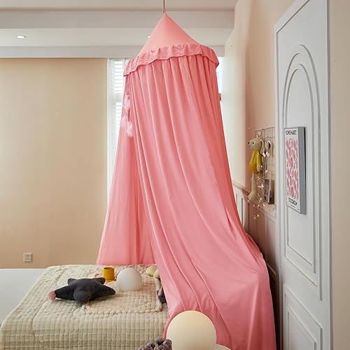 Miniatura 22 de dix-rainbow Toldo decorativo de princesa para cama de niños, toldo de cama suave y duradero para habitación de niñas, tienda de campaña, ropa de Red
