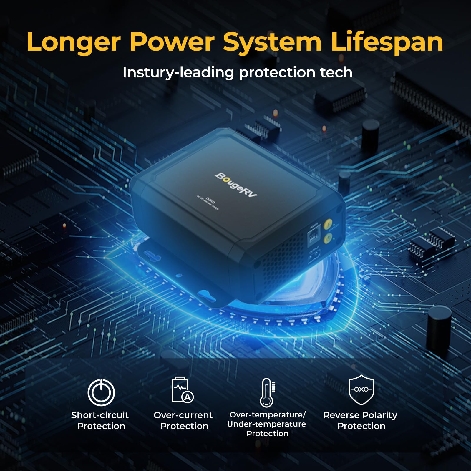 Amazon.co.jp: BougeRV DC600 オルタネーターチャージャー 600W DC-DC