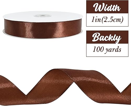 Vista 281 de TONIFUL - Rollo de listón de satén de color liso, para envolver regalos, manualidades, cabello, fiesta boda, tarjetas de invitación, ramos florales