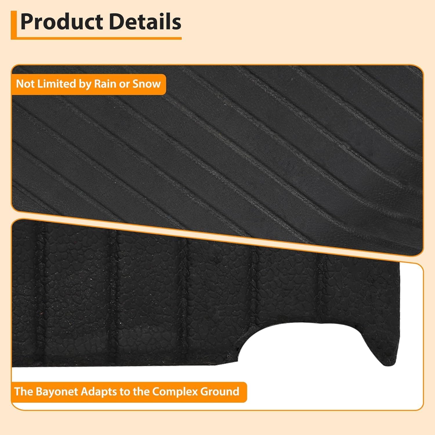 3.5" Rise Rubber Threshold Ramp for Doorways - 33,000 LBS Capacity Wheelchair Ramp, Non-Slip Surface, Portable Driveway Curb Ramps for Home Entry (3.5 in)