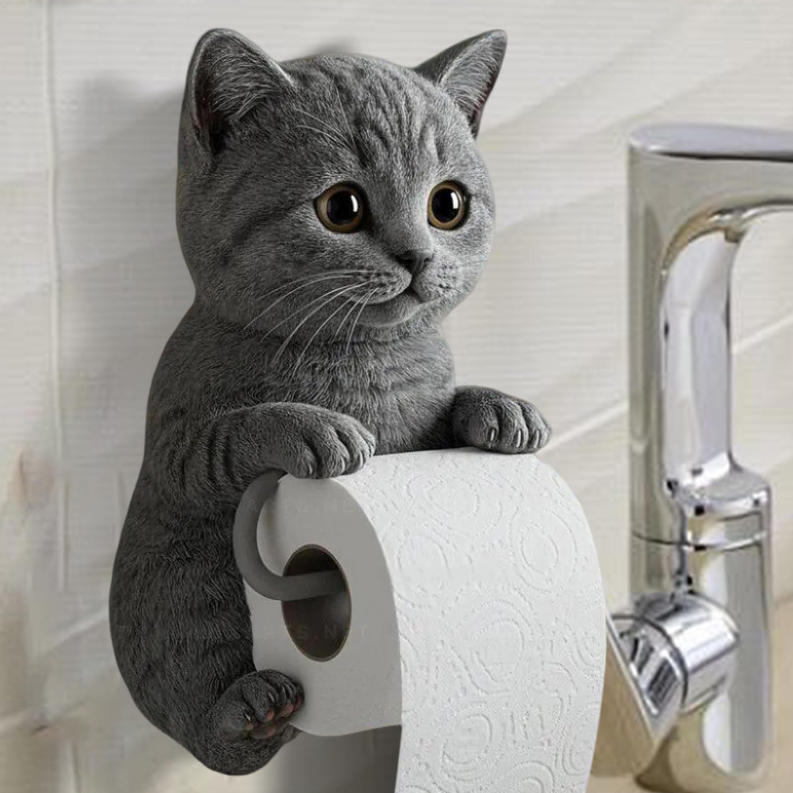 Amazon.co.jp: 猫のトイレットペーパーホルダー、猫ティッシュ