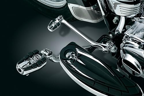 Miniatura 3 de Kuryakyn 4418 Estriberas para moto clavija de cambio Flamin' ajuste universal para palancas de cambio en motocicletas Harley-Davidson, cromado,