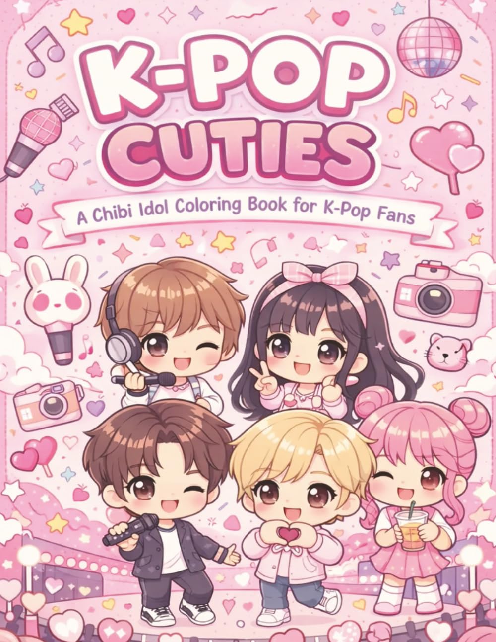 K-Pop Cuties Coloring Book: Cute and Cozy Chibi Idol Characters for Relaxation and Stress Relief (K-Pop & Anime Coloring Books): Perfect Gift for ... Cute Manga, Chibi & Kawaii Anime for All Ages