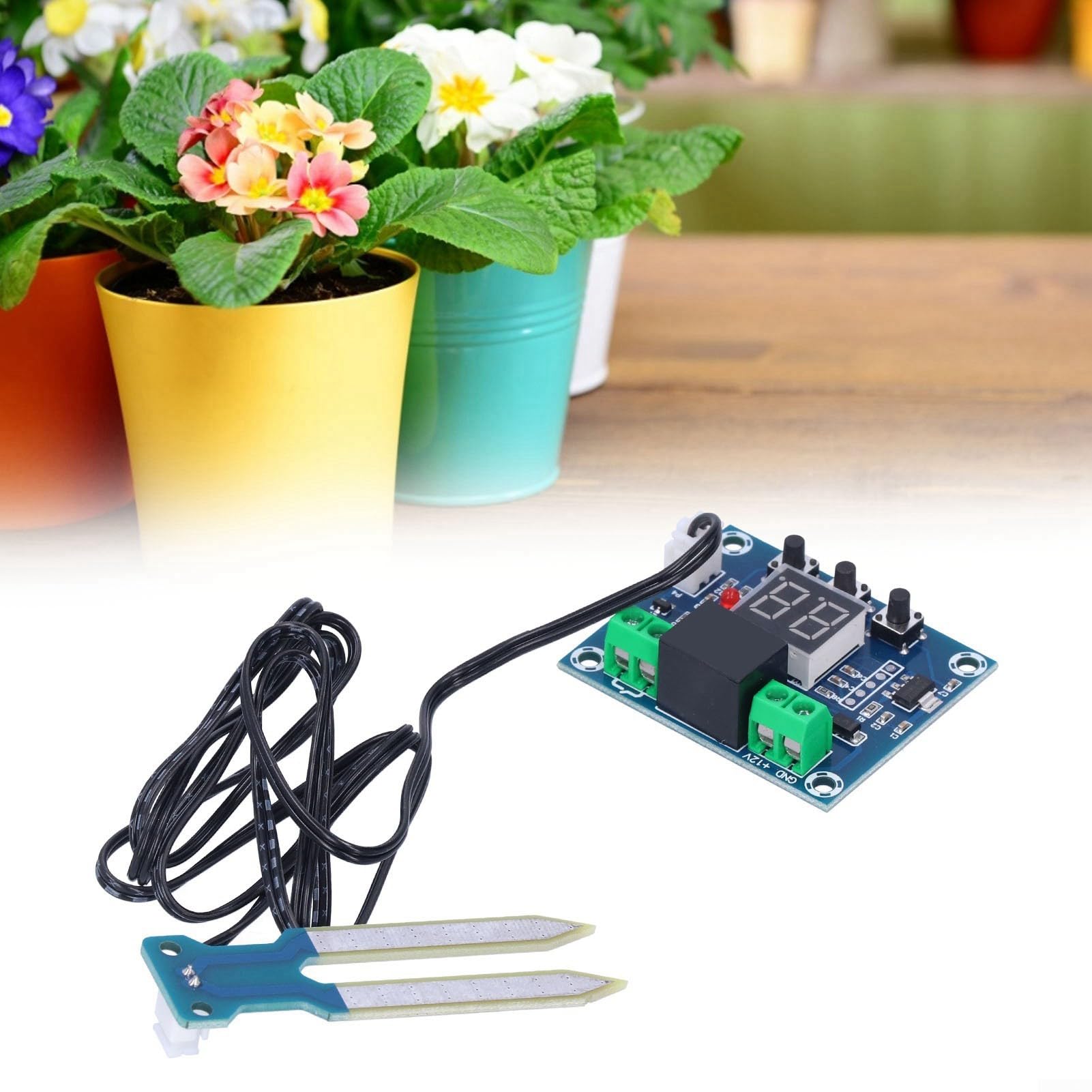 Control Riego 12V Pantalla Digital Control Riego 12V Pantalla
