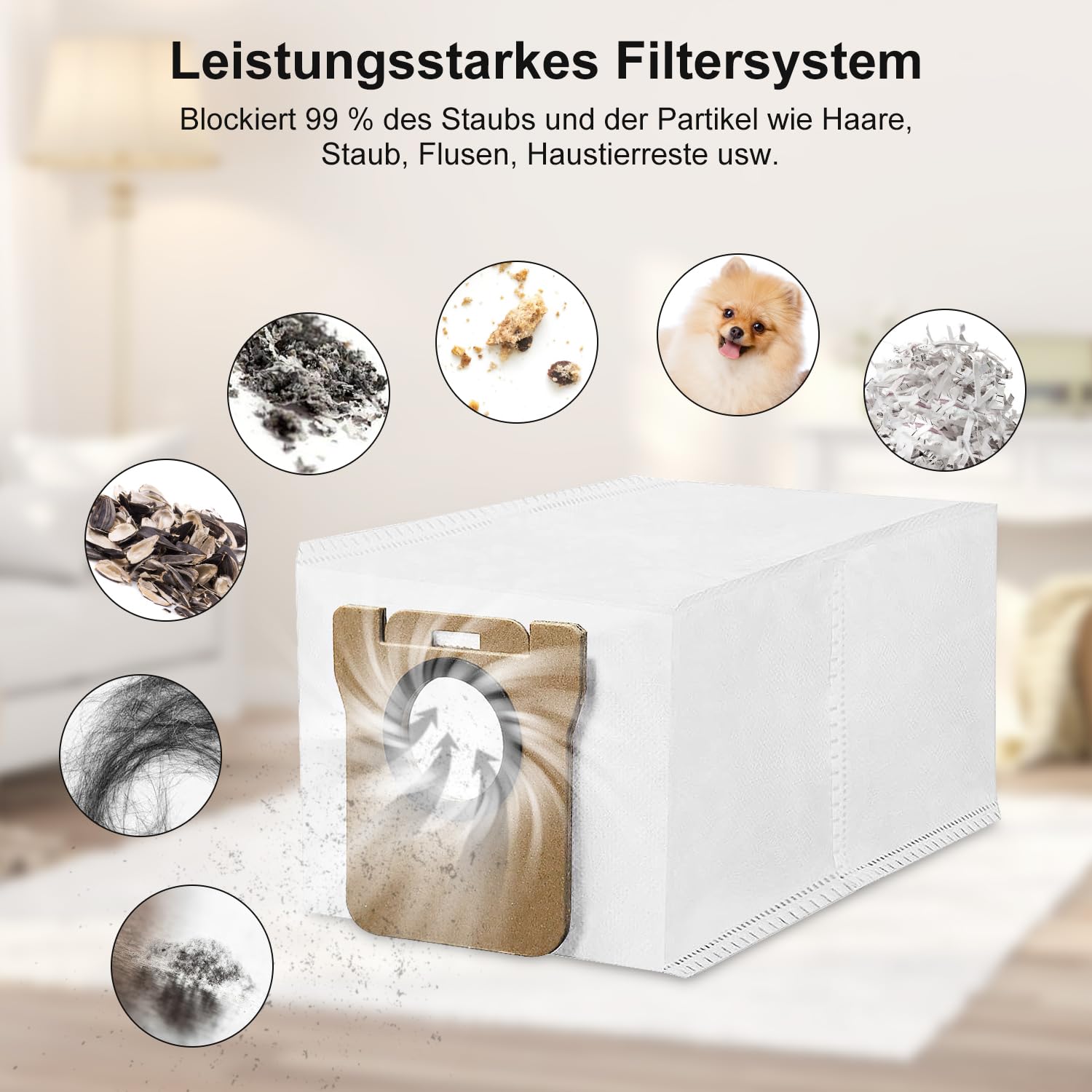 15x Staubsaugerbeutel Für Dreame L10s Ultra / L20 Ultra & Xiaomi X10+ – 2,5L, 4-lagig, Automatische Versiegelung