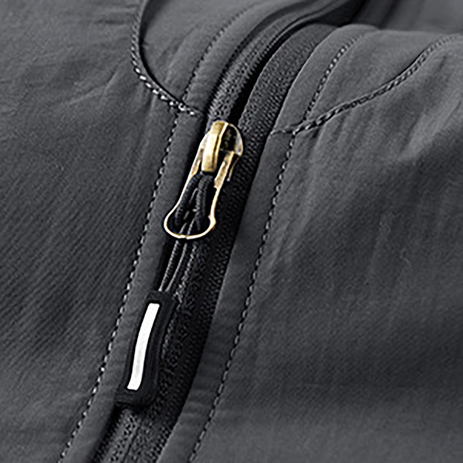 Generico Crop Top Rete Uomo-Gilet da Uomo Autunno Multitasche Colletto Rovesciato con Cerniera Tinta Unita Gilet Capispalla Caldo Maglia Boxe