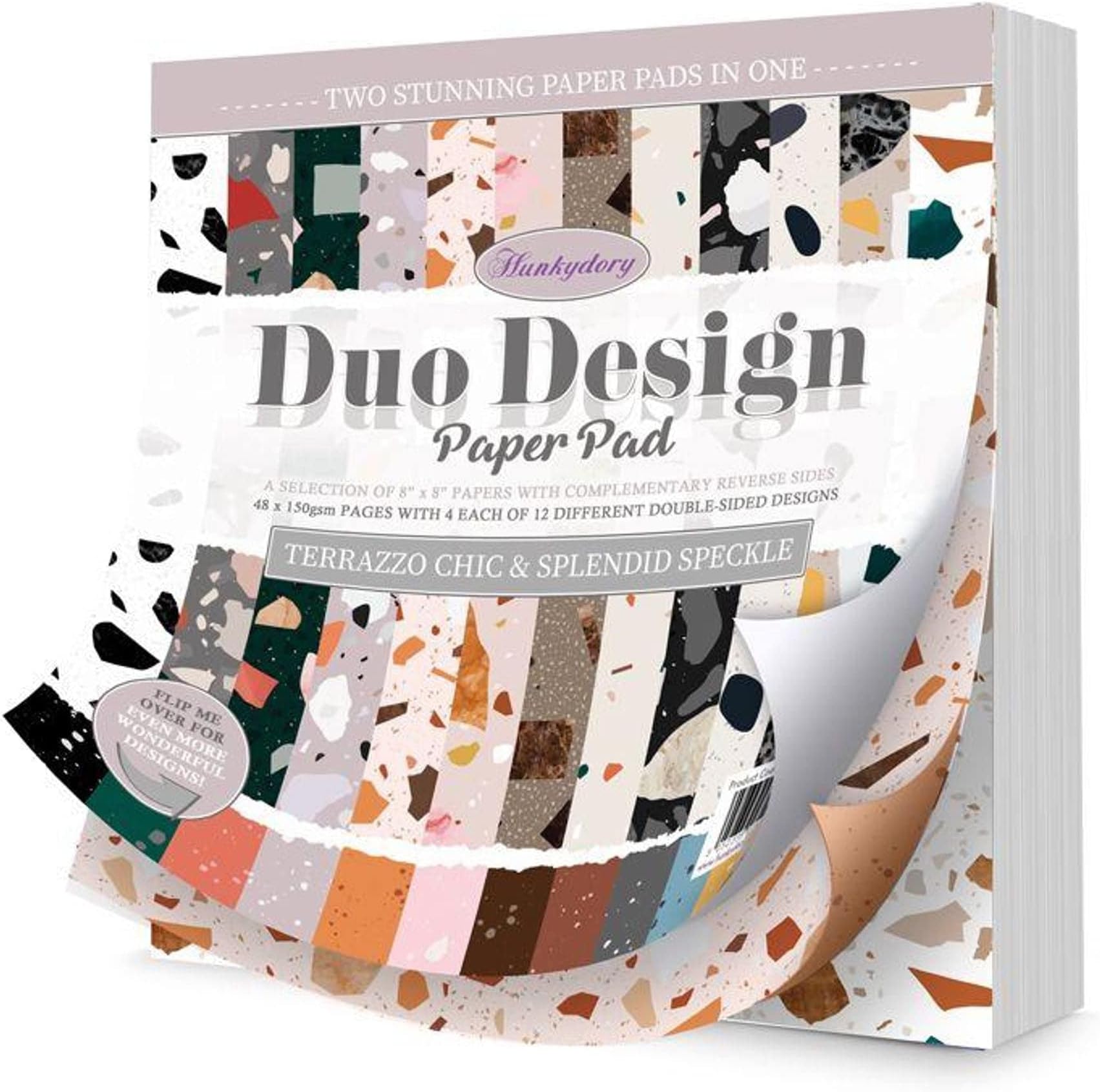 Hunkydory Crafts Duo Design Paper Pad - Terrazzo Chic & Splendid Speckle