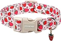 Vista 103 de DOGWONG Collar de perro Airtag de algodón y cáñamo, collar resistente para perros con soporte para Airtag, collares verdes para perros pequeños