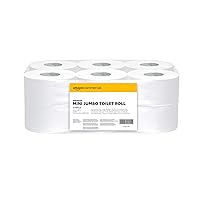 AmazonCommercial Carta Igienica Mini Jumbo, Due veli Premium