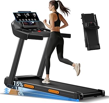 15% Incline Folding Treadmill with 3.0HP Motor