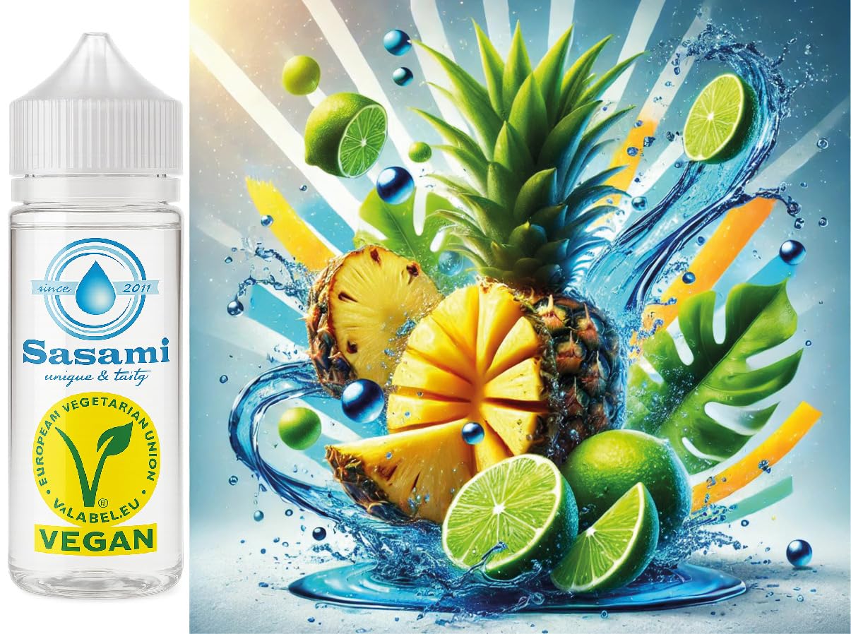 Tropical Blue Bliss - Piña, Lima, Curacao Aroma Concentrado - Vegano - Sasami - 100ml