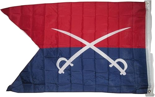 Miniatura 2 de AES General G.a. Custer - Bandera de caballería Guidon de 3 x 5, 3 x 5 pies, poliéster nuevo