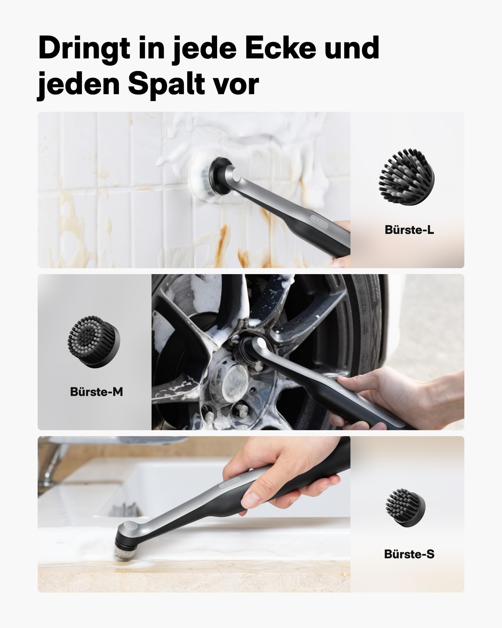 Wand™ Spazzola Elettrica per Pulizia di Fughe e Set Attrezzi 40Pz con Cacciavite Elettrico