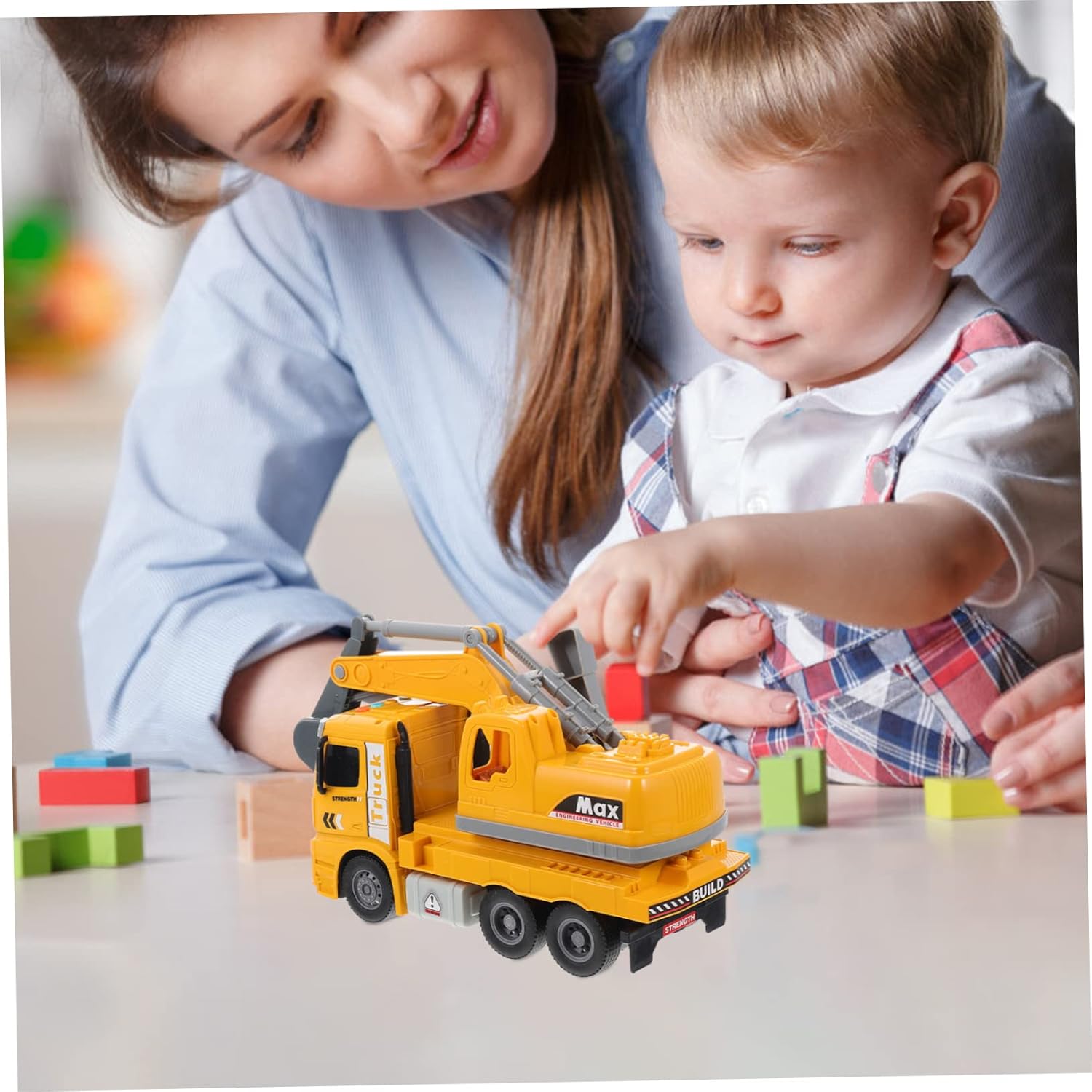 BESPORTBLE Excavator Musical Light Functionality Engineering Model Plaything for Boys Birthday Present