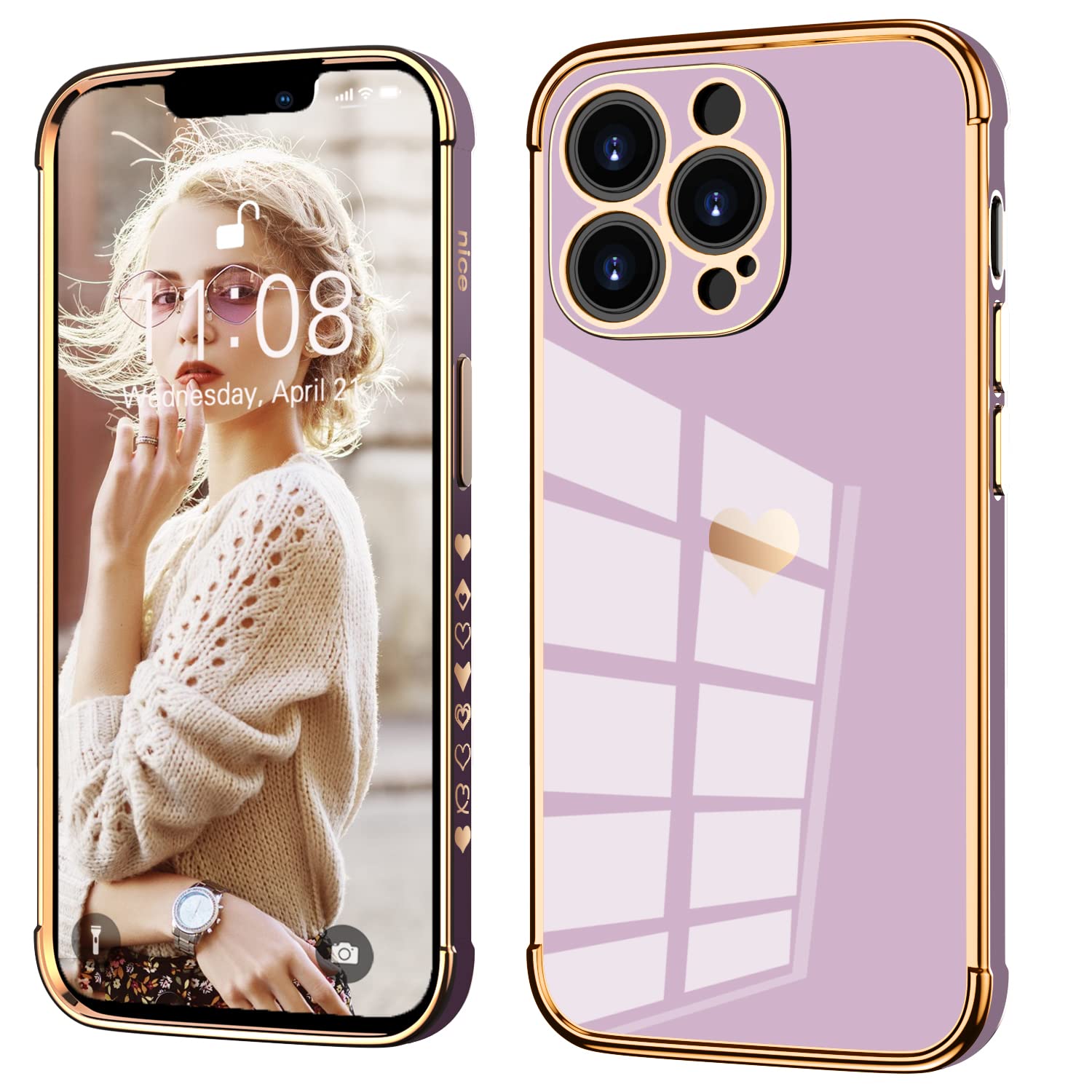 WXX iPhone 12 Pro Case, iPhone 12 Pro Case, Luxury Silicone with