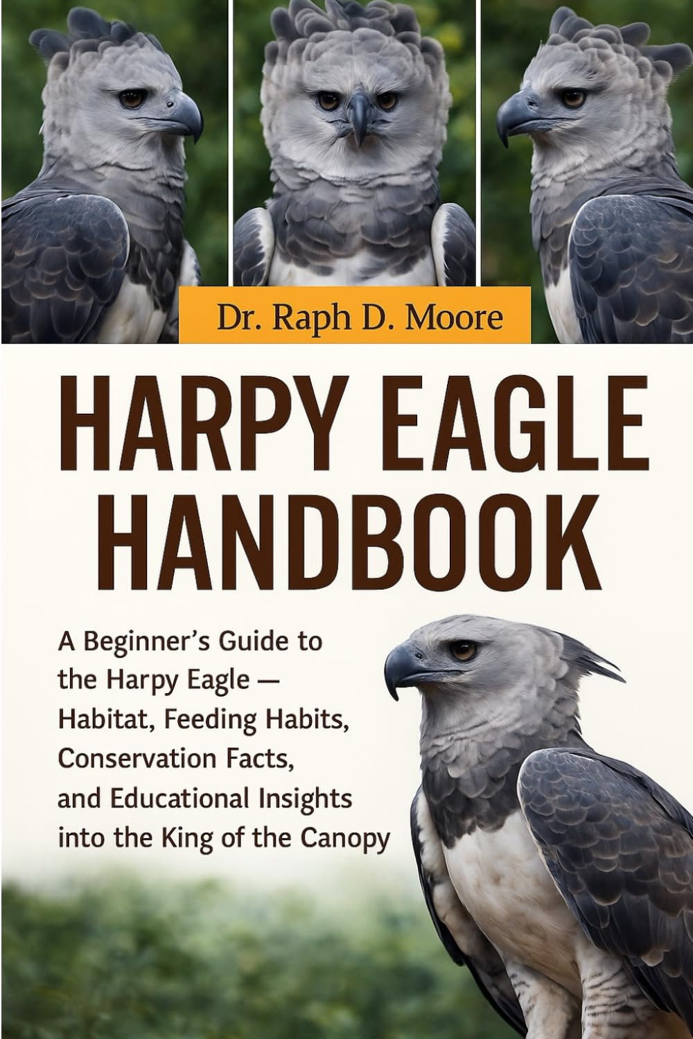 HARPY EAGLE HANDBOOK: A Beginner’s Guide to the Harpy Eagle – Habitat, Feeding Habits, Conservation Facts, and Educational Insights into the King of the Canopy