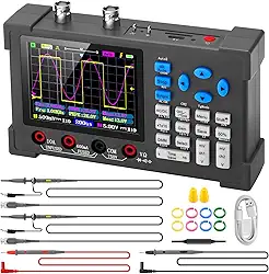 MakerHawk Kit de Osciloscópio Digital Portátil Lcd - 2 Canais 3.2 "Tft Multímetro Gerador de Sinal de Osciloscópio Mini Osciloscópio Automotivo Largura de Banda 120Mhz Osciloscópios Digitais Portáteis