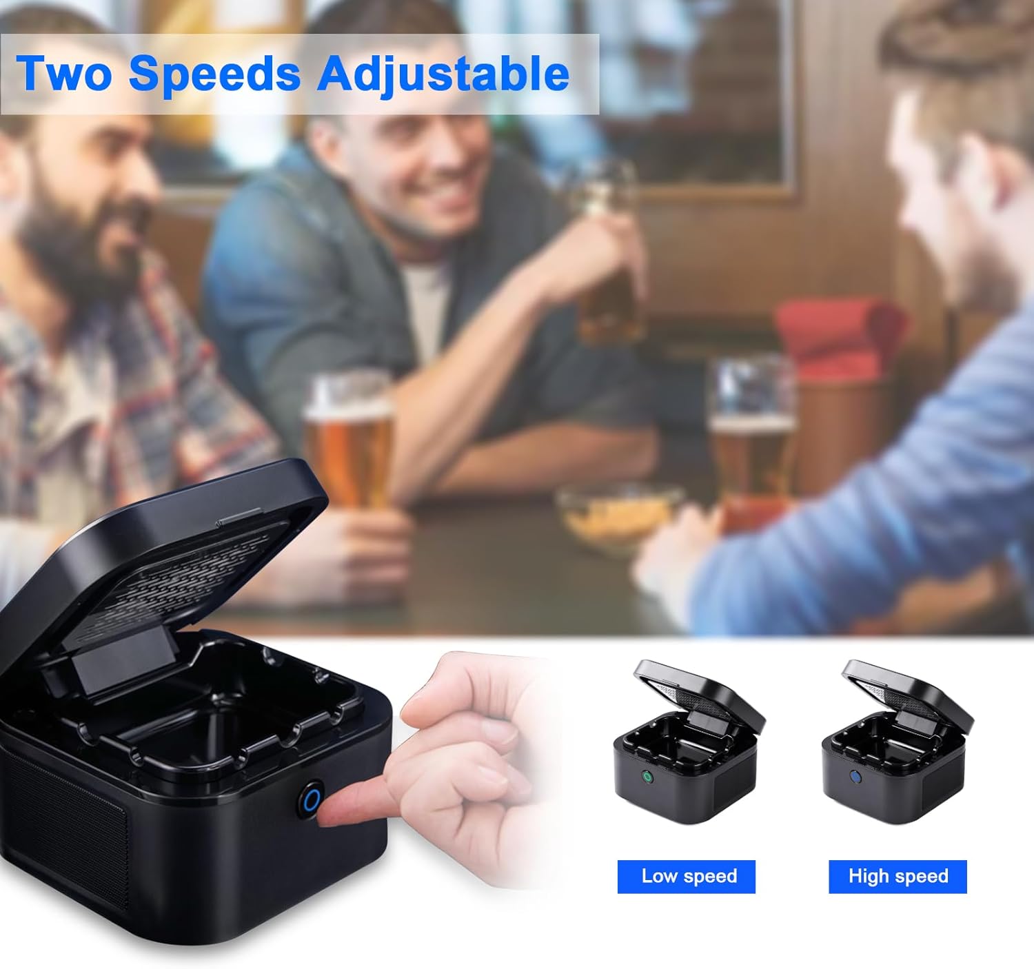 SHD Multifunctional Smokeless Ashtray,USB Rechargeable HEPA Filter Ashtray, Smoke Eaters for Home Room Office Car Indoor Outdoor