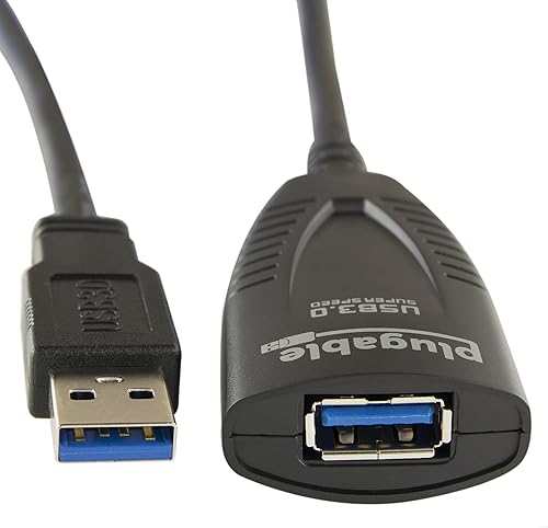 Plugable 5metros cable de extensión 16foot USB 30activo con adaptador de alimentación de CA y back-voltage Protección disponible en Yaxa Colombia