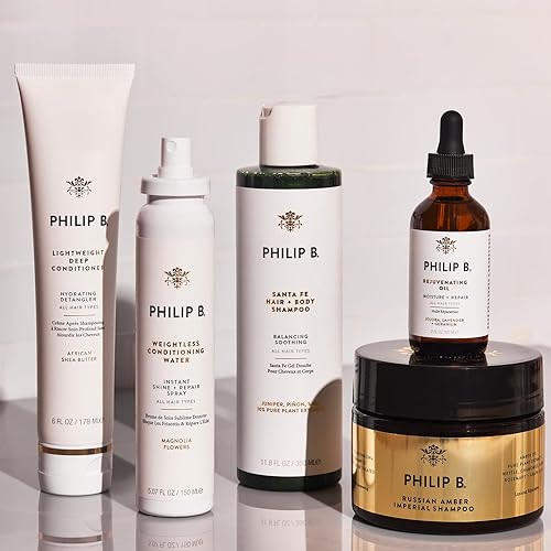 Miniatura 3 de PHILIP B Acondicionador profundo ligero de 32 onzas (32.0fl oz)  Desenredante hidratante para el cabello, añade brillo y suavidad al cabello, todo