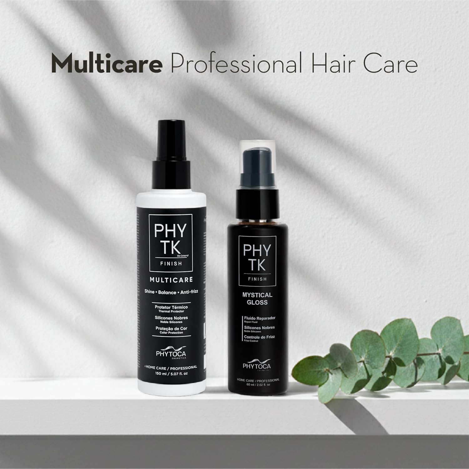 Phytoca Multicare Heat Protectant Spray – Professional Thermal Protection for Blow Drying & Styling, Lightweight Frizz Control, Shine-Boosting Hair Shield, Fast-Dry Formula, 5.07 Fl oz.
