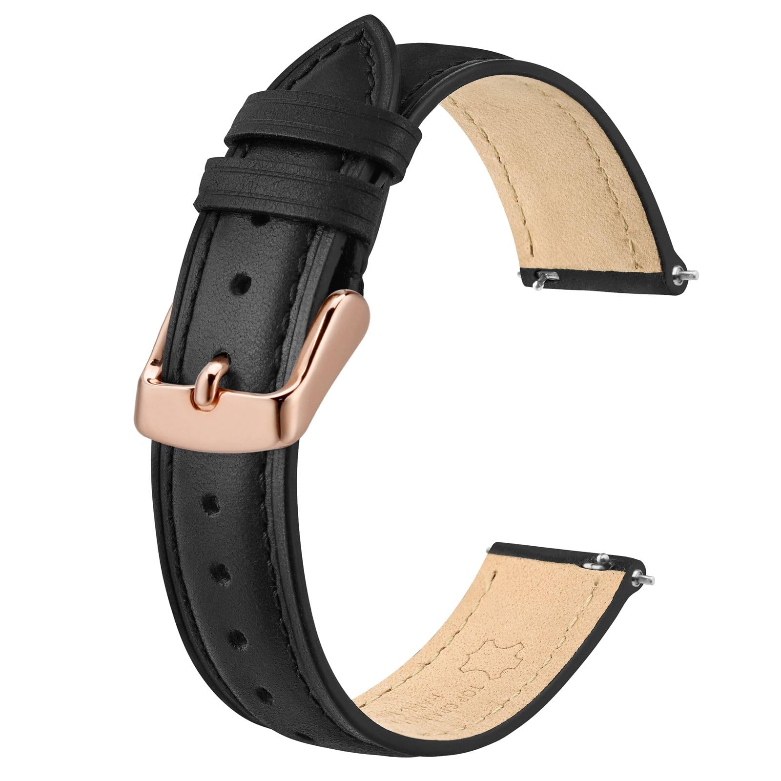 [BISONSTRAP] 時計バンド レザー 17mm 腕時計 ベルト 本革 ビンテージ 替えバンド スマートウォッチバンド レーディス 女性用
