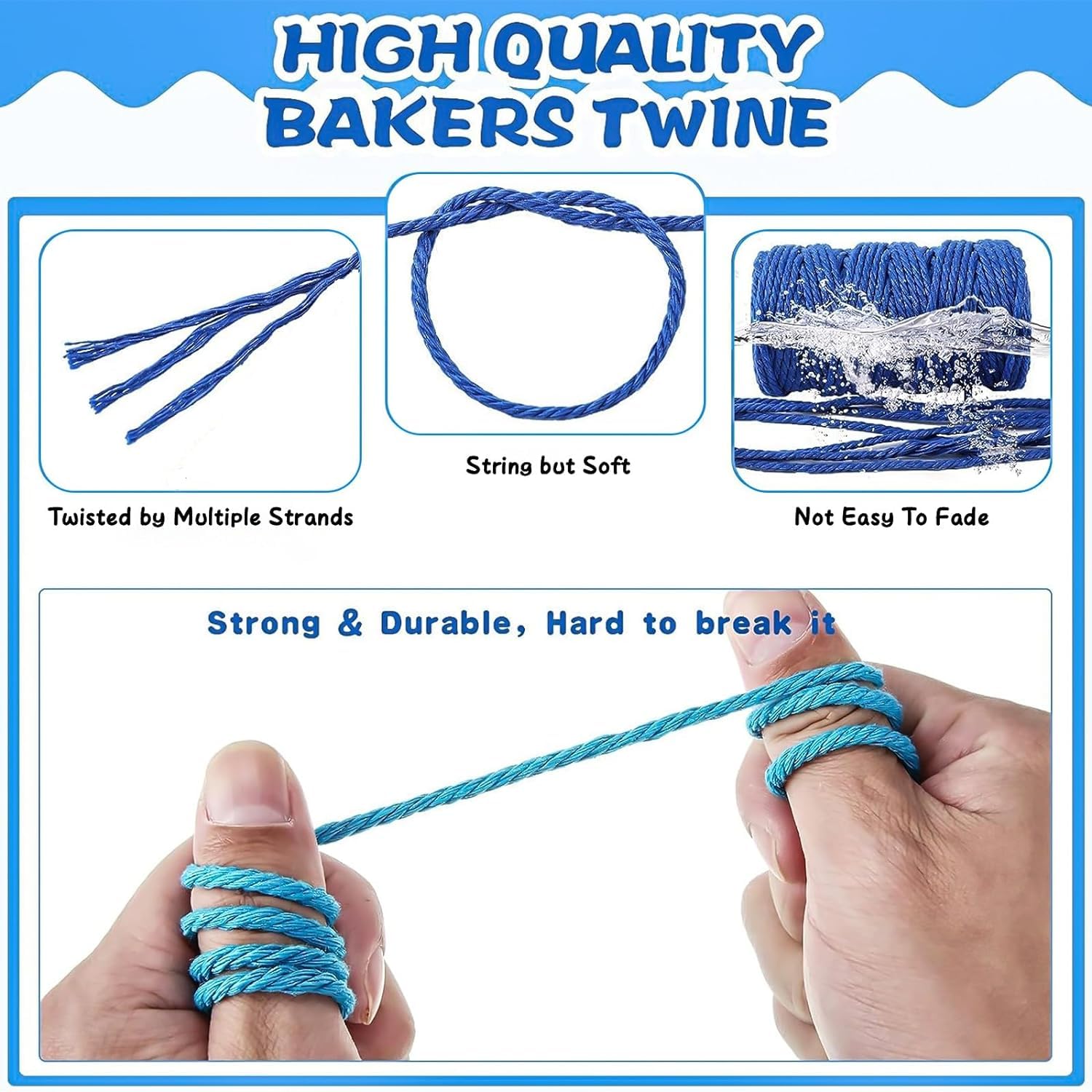 Makramee-Seil, 18 Rollen, 2 mm x 500 m, natürliches Baumwoll-Makramee-Seil, 3 Stränge, gedrehte, bunte Schnur für Kunstwerke, Geschenkverpackungen, Pflanzenaufhänger, Basteln, Stricken, 18 Farben