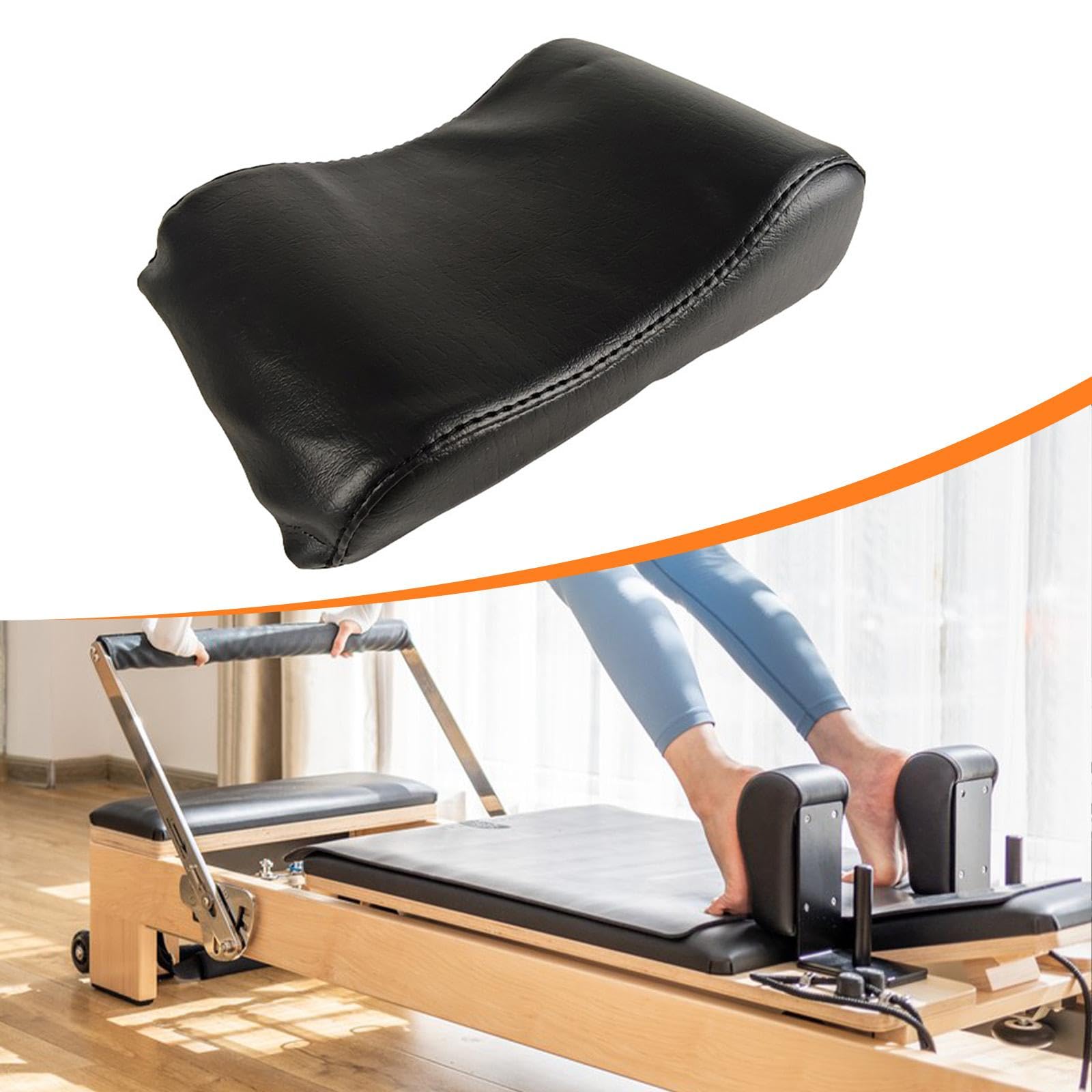 Cuscino per Pilates con Supporto in Pelle PU E Spugna, Cuscino per La Testa per Pilates, Adatta alla Curva del Collo, Miorando La Postura Durante Esercizi di Scultura del Corpo Supino