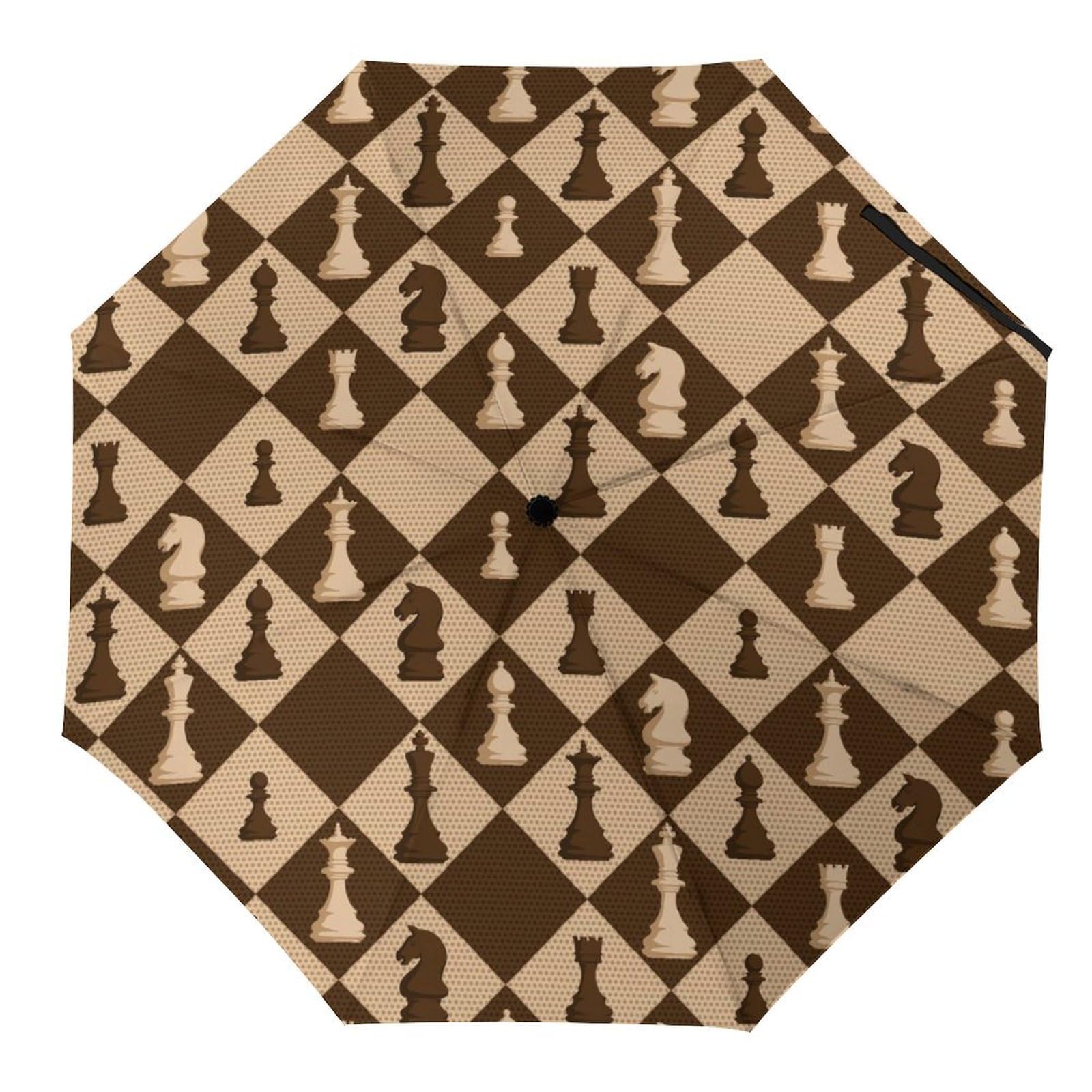 Parapluie automatique compact et robuste imprimé chat fleur papillon - 8