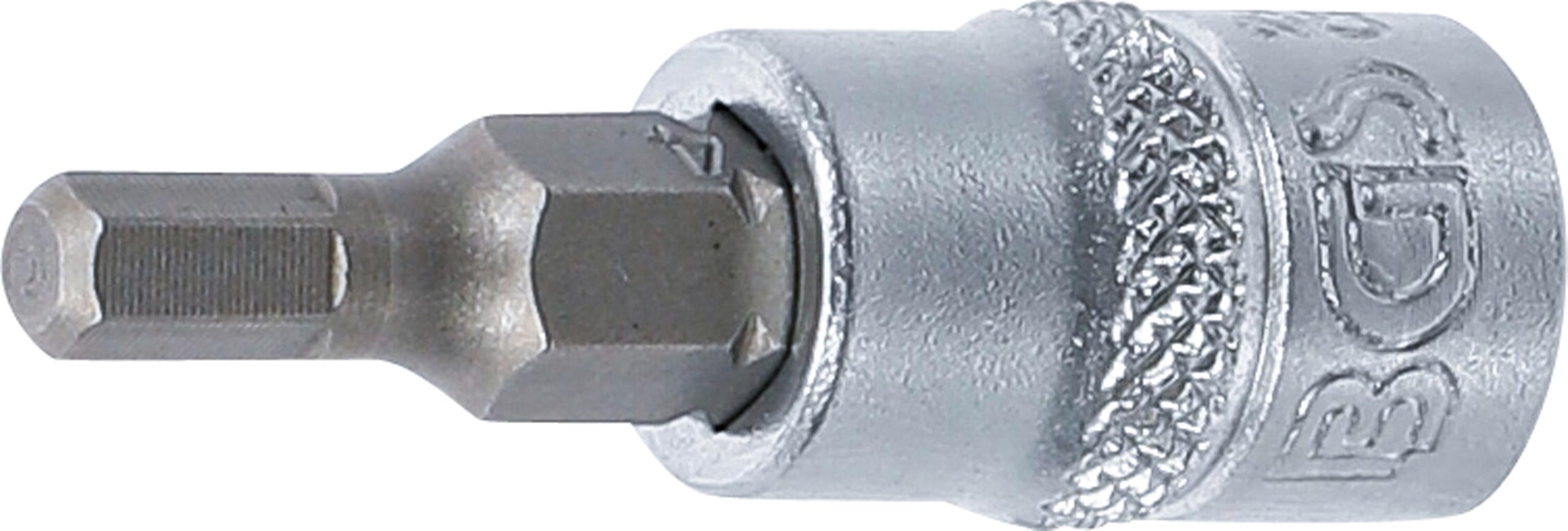 BGS 2498 | Bit Socket | 6.3 mm (1/4") Drive | internal Hexagon 4 mm