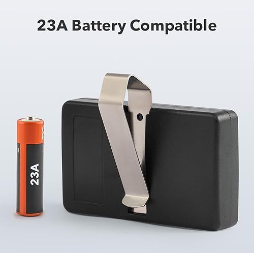 Miniatura 6 de CO-Z Control remoto para abridor de puerta, clicker de puerta de 433.92 MHz con clip de visera de rango de 100 pies, llave inalámbrica universal