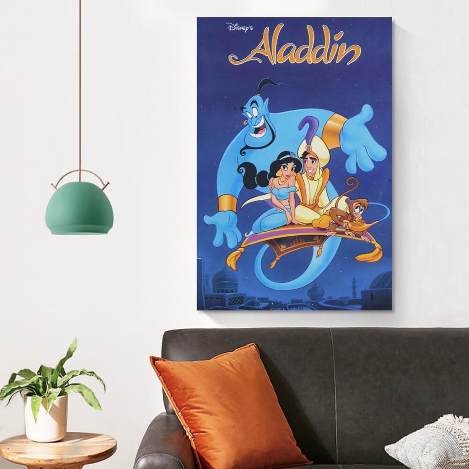 ★訳有★ アラジン 35mmフィルム+ミニポスターマット加工額装 ALADDIN ☆訳有☆ アラジン 35mmフィルム+ミニポスターマット加工額装