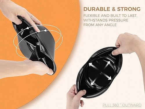 Miniatura 3 de Golden State Art, Paquete de 25 recipientes de comida de 32 onzas, cuencos de preparación de comidas, 1 compartimento con tapa, sin BPA, congelador,