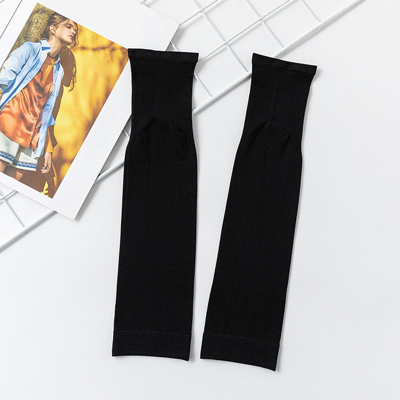 Manchons de jambe pour femmes protection solaire UV en soie glacée jambes larges cyclisme plein air