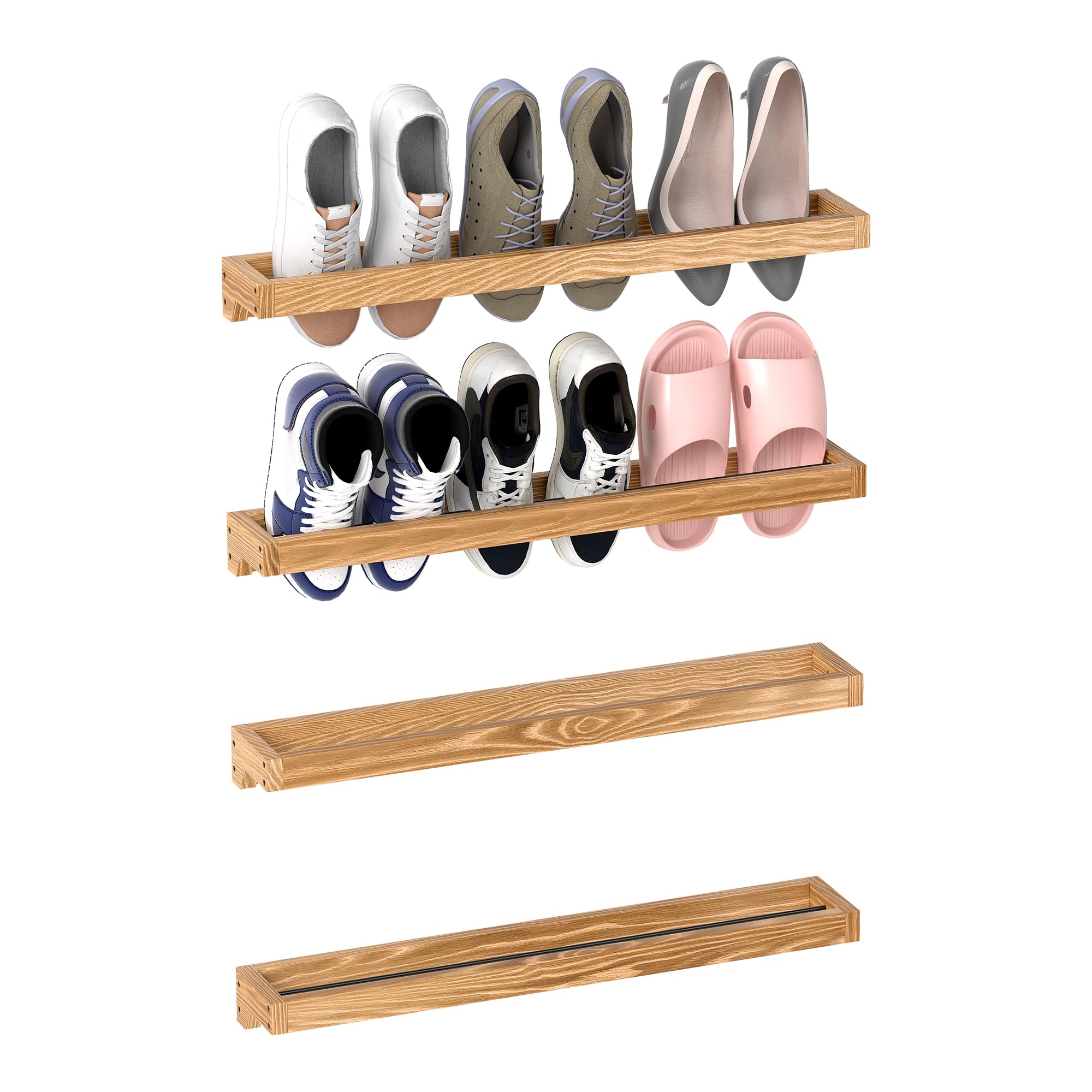 Étagère à chaussures murale pour placard : la solution pour libérer le sol de l'entrée