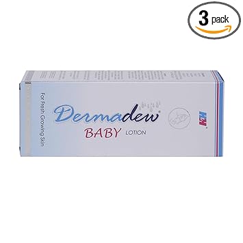 Dermadew Baby Lotion - 80 g (Pack of 3)