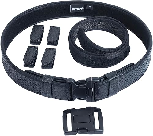 Miniatura 5 de TAFTACFR Cinturón de servicio para la aplicación de la ley Utilidad de seguridad Policía Militar 2.25 "Tactical Patrol Belt Set