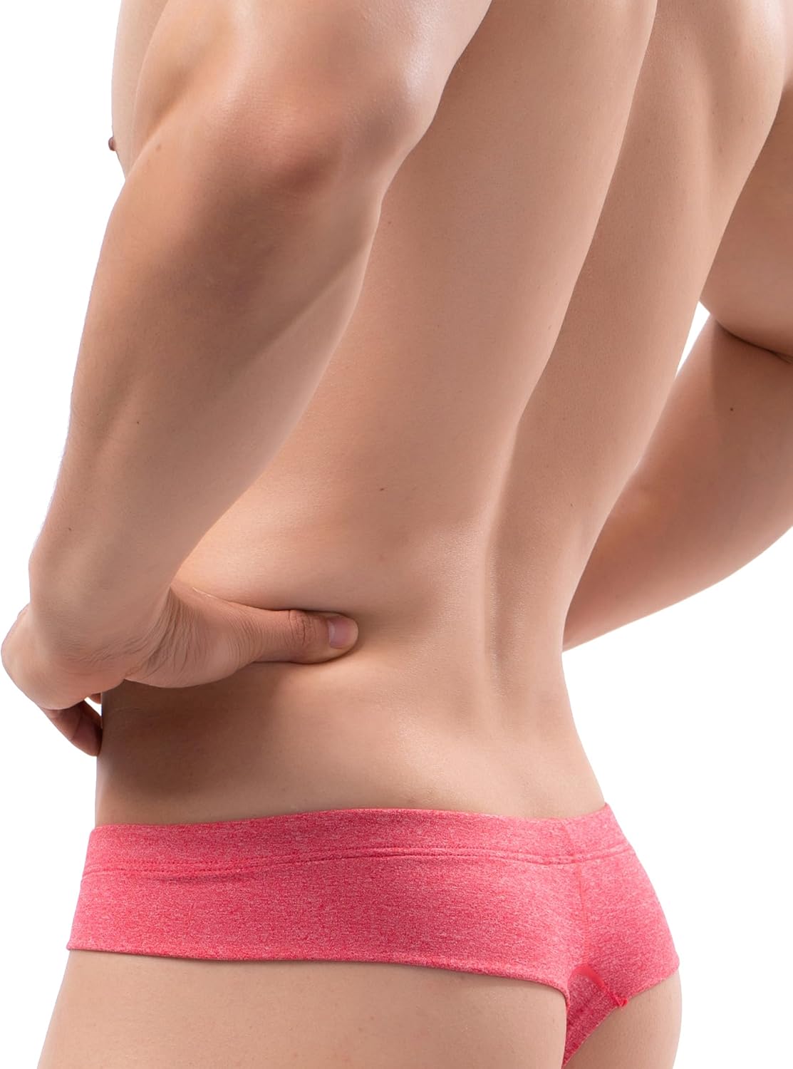 iKingsky Men's Soft Cheeky Thongs Sexy Mini Cheek Underwear Low Rise Bulge Underpanties for Men - Image 3