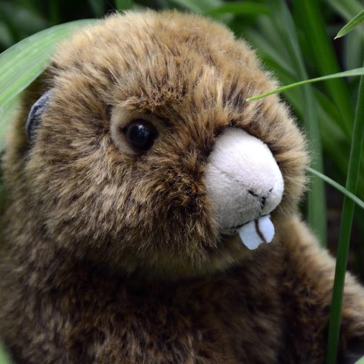 Tiny Heart 10" Brown Groundhog Plush Toy, Cute Realistic Woodchuck Stuffed Animal, Soft Marmot Plushies Burrowing Animal Toy for Kids Boys Girls, Groundhog Day Nursery Decor Gift