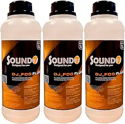 Kit 3 Líquido De Fumaça Sound7 Djfog Fluid 1 Litro Densidade (MORANGO)