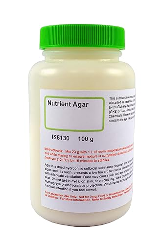 ALDON Innovating Science - Agar nutritivo, 3.53 oz (100 g), medio de crecimiento de uso general para placas Petri o inclinaciones de tubos de