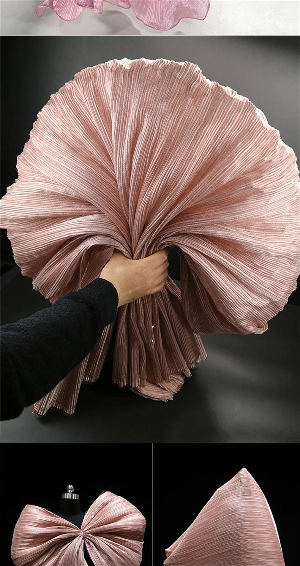 Tela Plisada for Vestido De Novia DIY 1 Metro