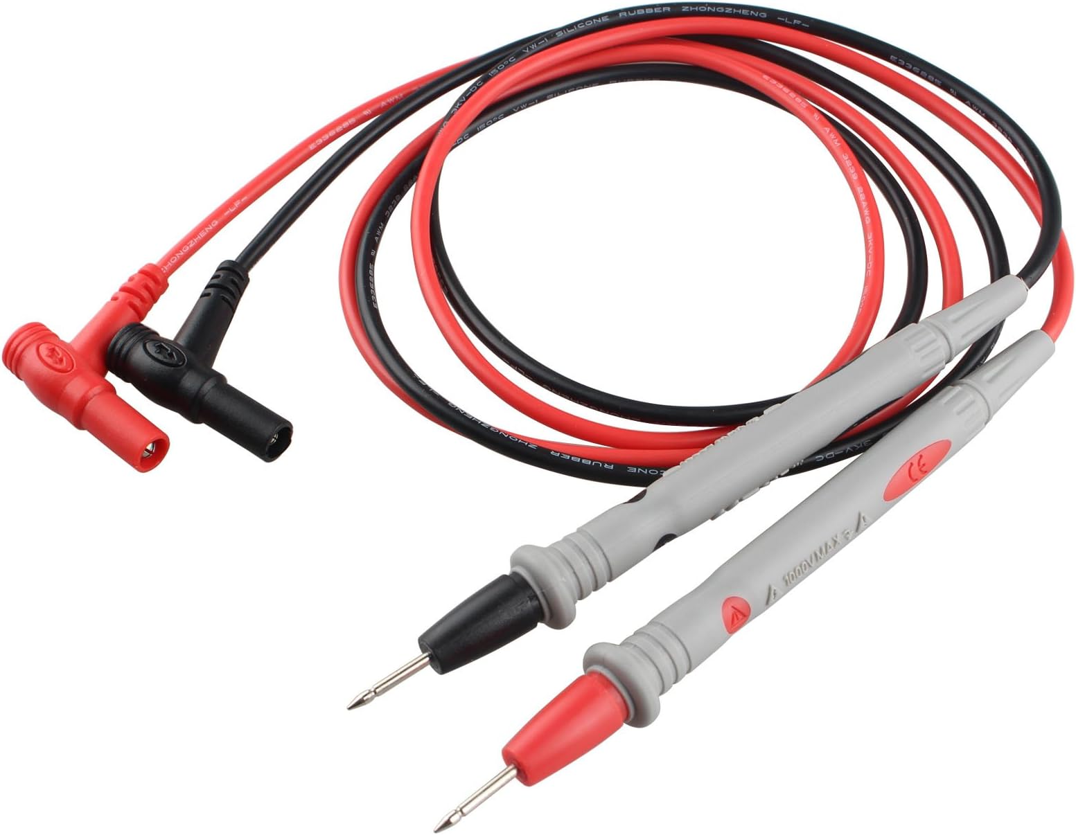 Digital Multimeter 1000V 10A Test Lead Probe Cable Wire (2 PCS)
