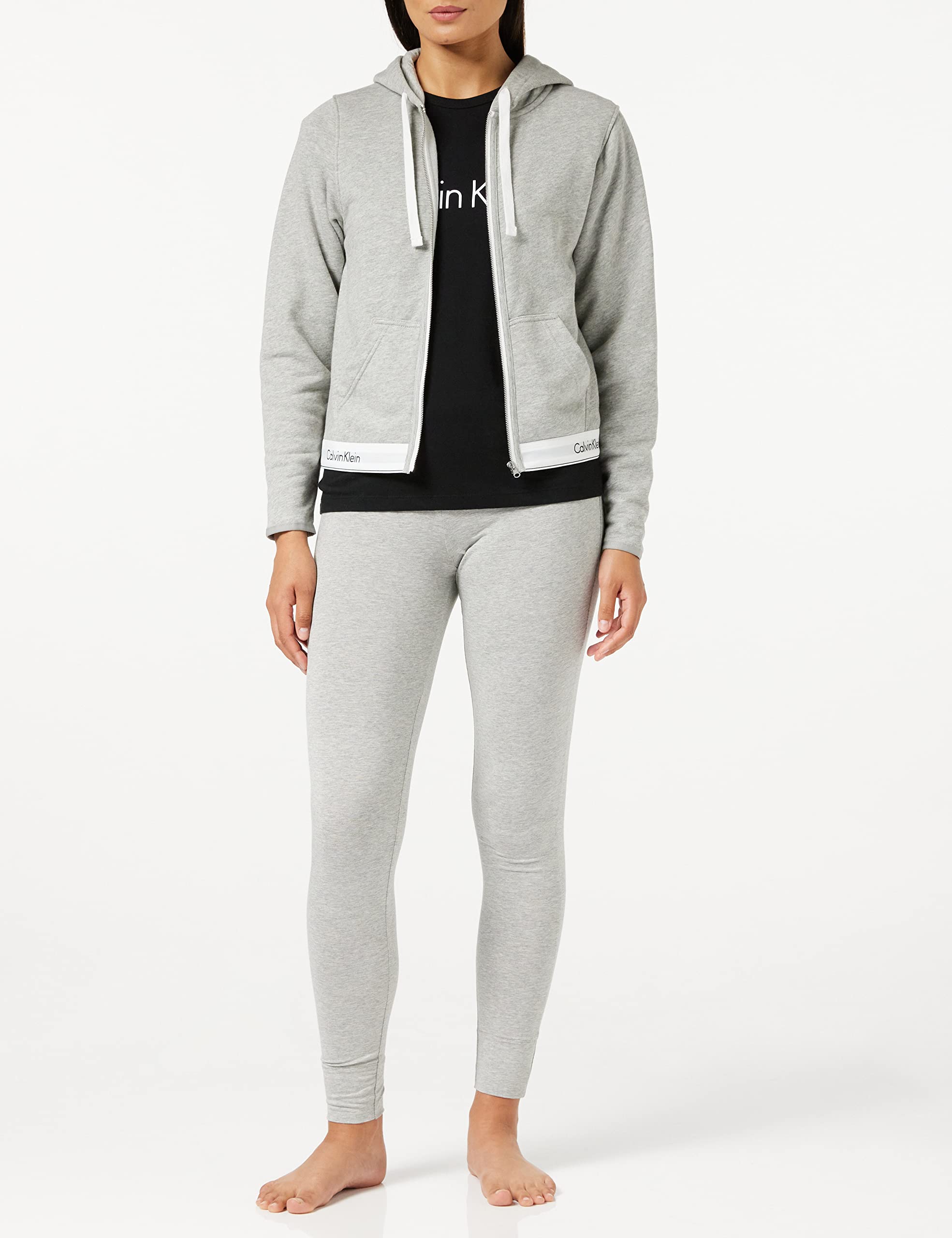 Calvin Klein Camiseta de Pijama con Cuello Redondo para Mujer