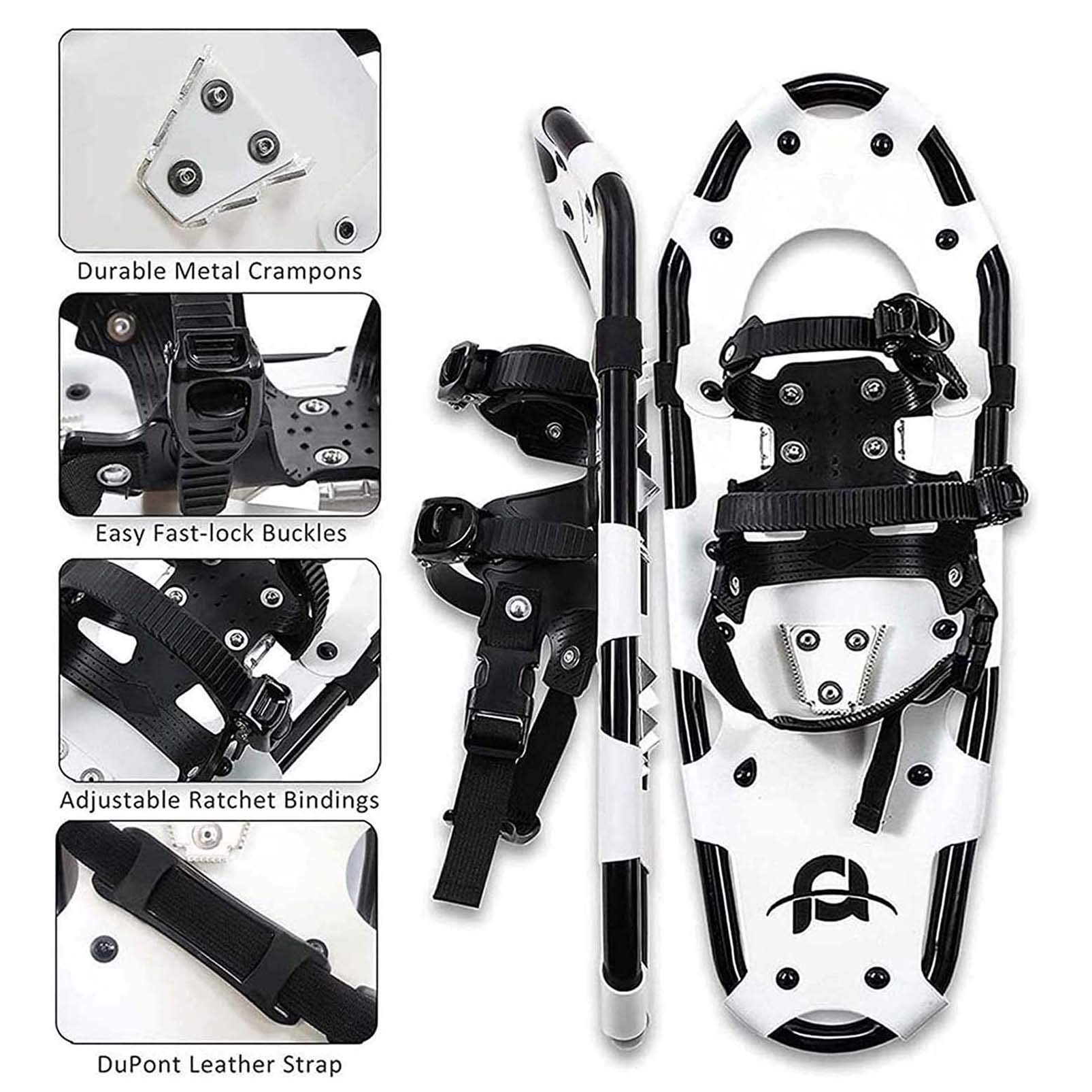 22 '' Kinder Schneeschuhe Leichte Aluminium Schneeschuhe für Jungen Mädchen, Verstellbare Bindungen Schneeschuhe