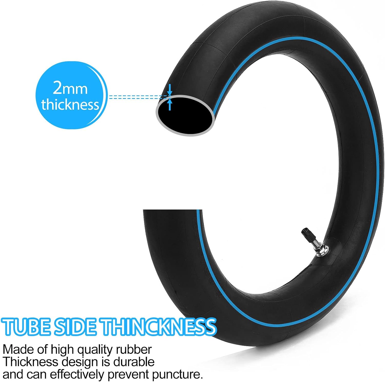 14x2.5 2.5/2.75-14” Butyl Rubber Replacement Dirt Bike Inner Tubes for RFZ Atomik Thumpstar Compatible with 50cc 110cc 125cc 140cc 150cc 160cc Dirt Pit Bikes 1PC