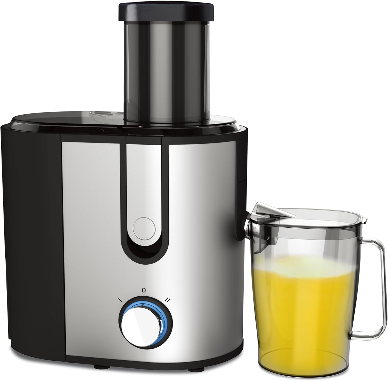 Courant Juicer Machine Big Mouth Large 3” Feed Chute for Whole Fruits and Vegetables, Easy to assemble Easy to Clean, Centrifugal Juicer Extractor, BPA Free, Powerful 800W Motor, Stainless Steel