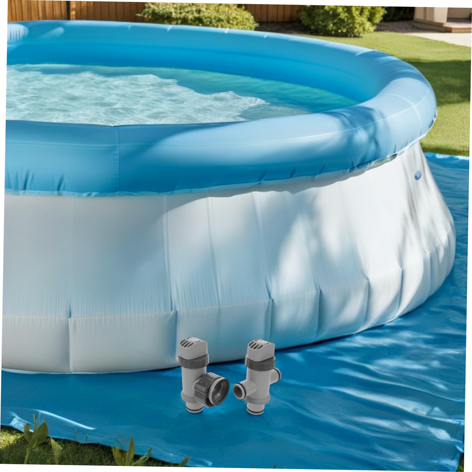 BESPORTBLE Válvula de Émbolo 1.25/1.5 Manguera de Piscina 1 Juego | Pp y Fibra Sintética, Tubo Doble Dividido, Compatibilidad, para Bomba Filtrante y Piscina Elevada