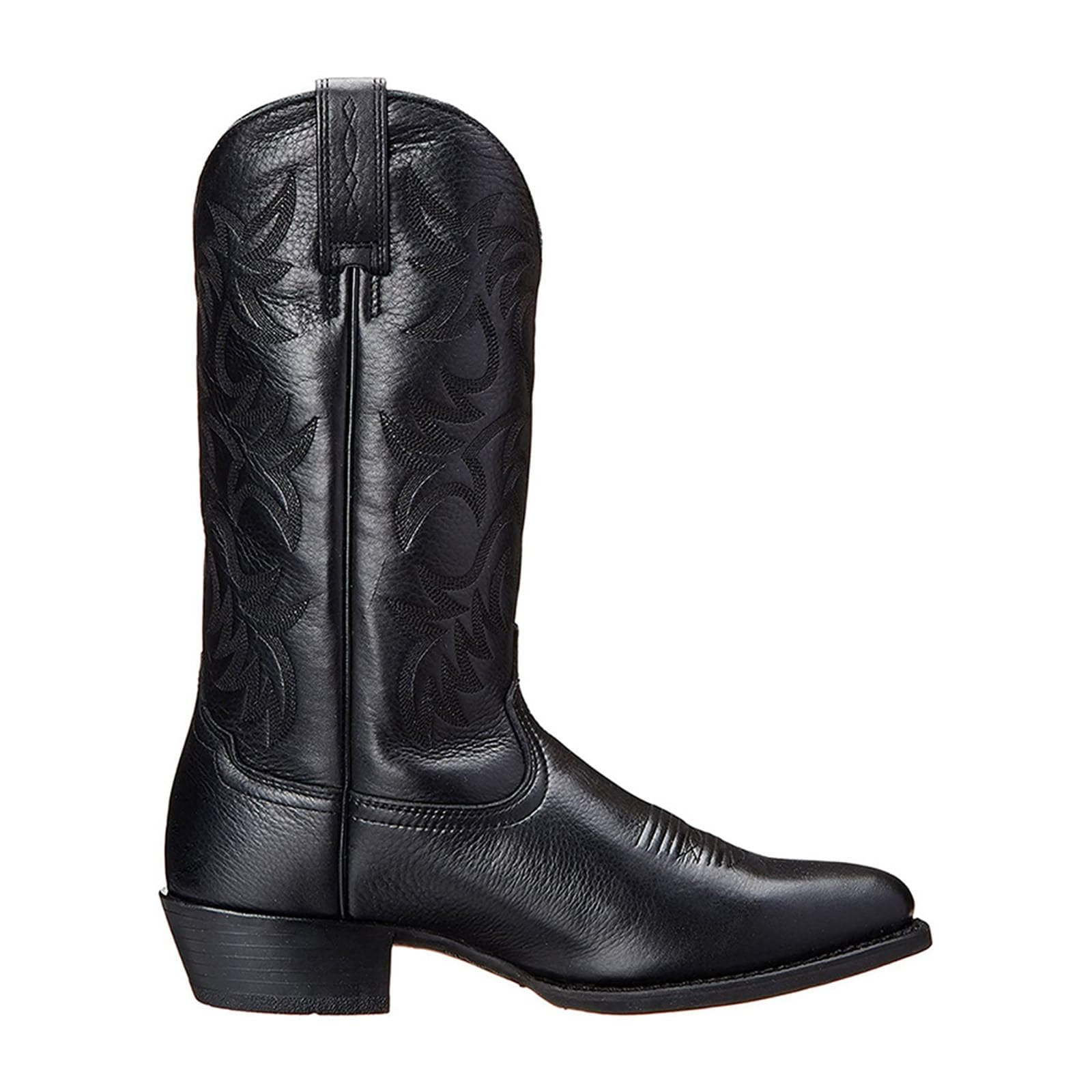 Stivali da uomo vintage occidentali a punta ricamati scarpe da cowboy lavoro ampio polpaccio calzini da uomo sopra il polpaccio